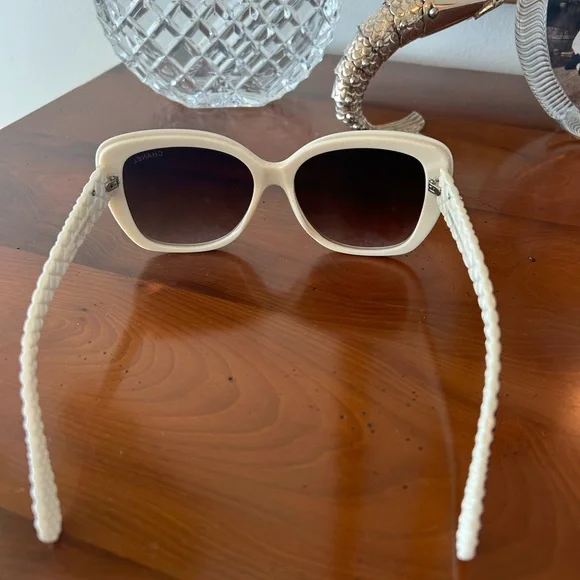 CHANEL Black Sunglasses w/ Box New - Picture 6 of 7